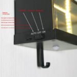 Infinity LED Key Holder Mirror Wall Mounted Key Organizer With Light Effect - Image 5