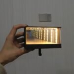 Infinity LED Key Holder Mirror Wall Mounted Key Organizer With Light Effect - Image 3