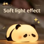 Portable LED Silicone Panda Lamp Rechargeable Night Light - Image 2